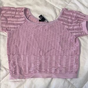 Light purple crop top